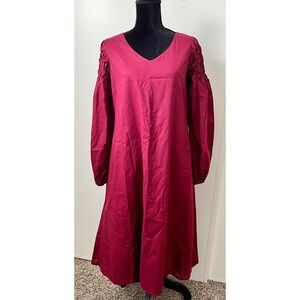 Merlette Maroon Dress - X-Small